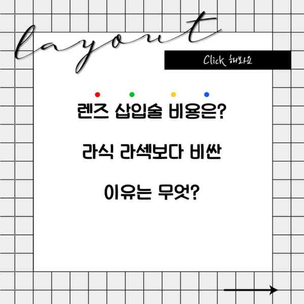 렌즈 삽입술 비용은? 라식 라섹보다 비싼 이유는 무엇?