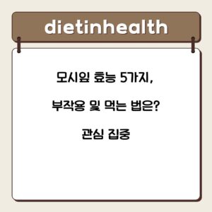 모시잎 효능 5가지, 부작용 및 먹는 법은? 관심 집중