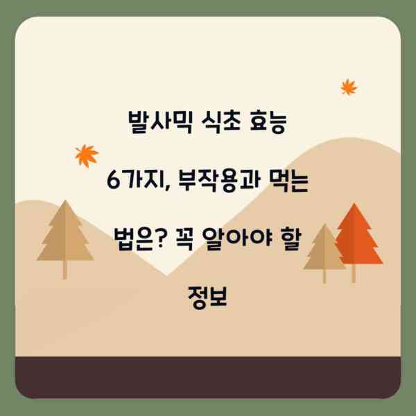 발사믹 식초 효능 6가지, 부작용과 먹는 법은? 꼭 알아야 할 정보