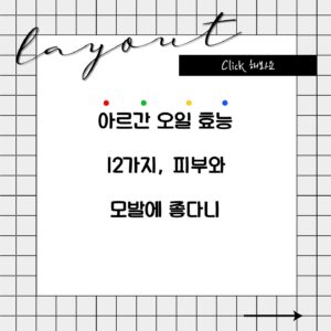 아르간 오일 효능 12가지, 피부와 모발에 좋다니