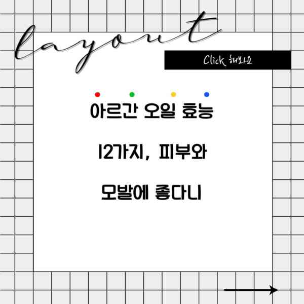 아르간 오일 효능 12가지, 피부와 모발에 좋다니