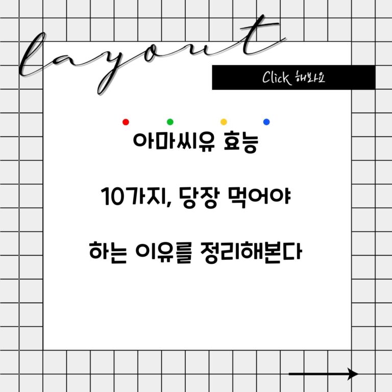아마씨유 효능 10가지, 당장 먹어야 하는 이유를 정리해본다