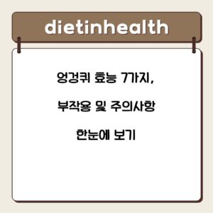 엉겅퀴 효능 7가지, 부작용 및 주의사항 한눈에 보기