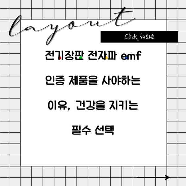 전기장판 전자파 emf 인증 제품을 사야하는 이유, 건강을 지키는 필수 선택