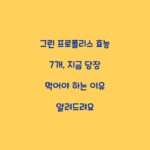 그린 프로폴리스 효능 7개, 지금 당장 먹어야 하는 이유 알려드려요
