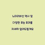 느타리버섯 역사 및 다양한 효능 효과를 자세히 알려드릴게요