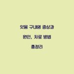 잇몸 구내염 증상과 원인, 치료 방법 총정리
