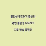 콜린성 두드러기 증상과 원인 콜린성 두드러기 치료 방법 총정리
