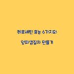 퀘르세틴 효능 6가지와 양파껍질차 만들기