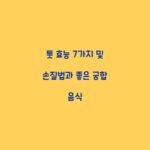 톳 효능 7가지 및 손질법과 좋은 궁합 음식