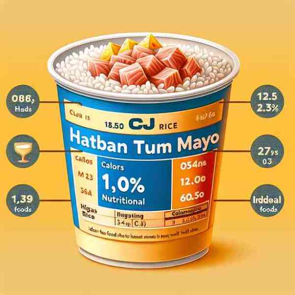 CJ햇반컵반참치마요 효능 칼로리 영양성분 궁합음식 완벽 해설