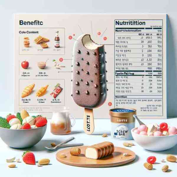 롯데스크류바 효능 칼로리 궁합음식 영양성분 알아보기