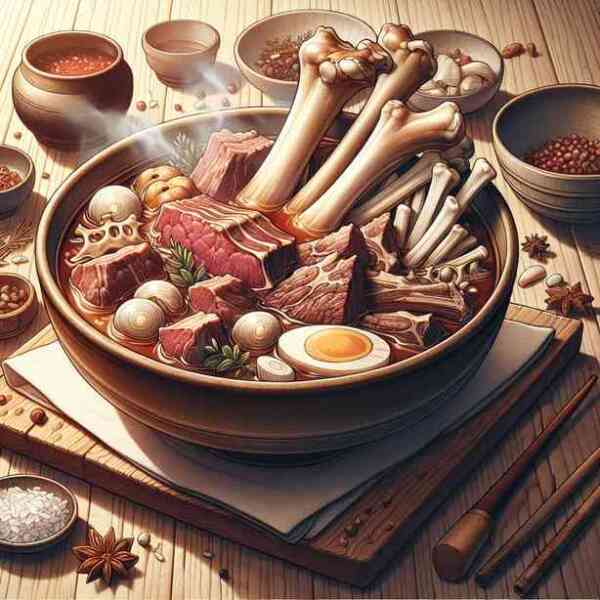 비비고사골곰탕 영양성분 효능 칼로리 궁합음식 한눈에 보기