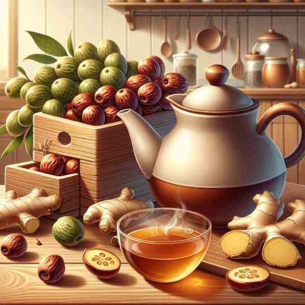 대추와 생강으로 차 만들기, 효능은 무엇일까? 대추와 생강으로 차 만들기, 효능은 무엇일까?