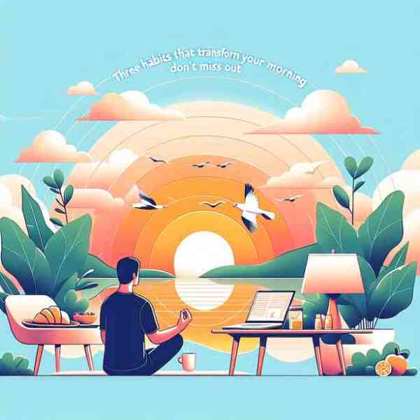 아침을 변화시키는 3가지 습관, 놓치지 마세요 아침을 변화시키는 3가지 습관, 놓치지 마세요